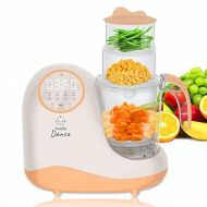 Homia Baby Food Maker Chopper Grinder - Mills and Steamer 8 in 1 Processor for Toddlers - Steam, Blend, Chop, Disinfect, Clean, 20 Oz Tritan Stirring Cup, Touch Control Panel, Auto Shut-