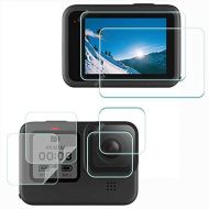 ULBTER Screen Protector for GoPro Hero 9 Hero9 Black 2 LCD + 2 Lens + 2 PET Small protector, 9H Hardness Tempered Glass Saver,Anti-Scrach Anti-Bubble [6 Pack]