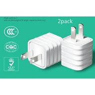 Opqodb Charger,Travel Wall Power Adapter Vlove 1 Amp USB Plug Made for Iphone 6 5 5s 5c 4s, Ipads, Ipods, Samsung Galaxy S5 S4 S3 Note 2 3 and Most Android Phones (White)