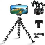 N\\A YZH-NEST Flexible Small Phone Camera Tripod Stand for iPhone Octopus Tripod with Phone Holder Mount Desk Table Top Travel Tripod (9.45Inches)