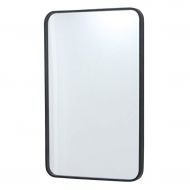 MMLI-Mirrors 20 inch x 31inch Rectangle Mirror Large Black Wall Mirror Handcrafted Metal Framed Decorative Vanity Makeup Hanging for Bathroom & Entryway
