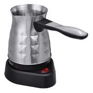 Generic Electric Coffee Maker Pots Kettle 600W 500ml Turkish Espresso Percolator Home Office Tea Milk Coffee Machine Stainless Steel