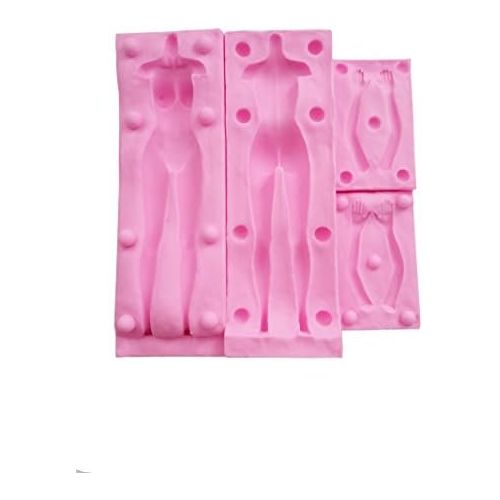  [아마존베스트]WYD 3D Male and Female Full Body Mold,DIY Cake Decoration Tools (Female)