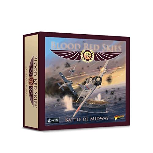 WarLord Blood Red Skies The Battle of Midway Starter Set 1:200 WWII Mass Air Combat Table Top War Game 771510003,Unpainted