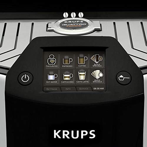  Besuchen Sie den Krups-Store Krups Kaffeevollautomat Barista New Age One-Touch-Cappuccino, farbiges Touchscreen Display, 1.6 liters, Carbon