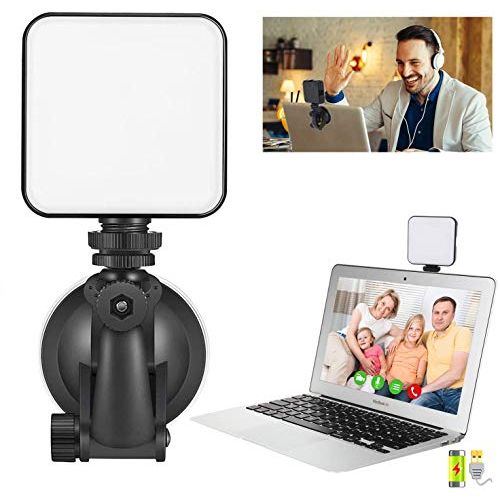  Video Conference Lighting Kit, ATKAN Light for Video Conferencing, Broadcast Lighting Kit for Video Conferencing, Remote Working, Zoom Calls, Microsoft Teams, Live Streaming Black