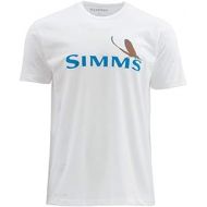 Simms Mayfly Logo Short Sleve Shirt White