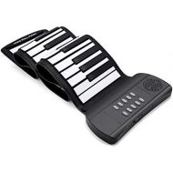 [아마존베스트]Lujex Roll Up Piano Foldable Piano Flexible Soft Electric Digital Roll Up Keyboard Piano for Beginners