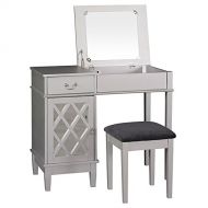 Pemberly Row Vanity Set in Silver Finish