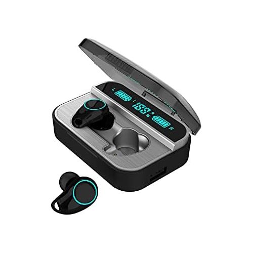  [아마존베스트]WinCret Wireless Bluetooth 5.0 Headphones 40H Cyclic Playtime Headphones with Charging Box, In-Ear Headphones HiFi Stereo, Touch Control Headphones with Microphone for Sport/Work,
