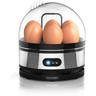[아마존베스트]Arendo - Stainless steel egg cooker with warming function - tilt function switch with indicator light - adjustable hardness - quenching 1-7 eggs - rust-proof, brushed stainless ste