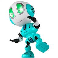 [아마존베스트]Force1 Ditto Mini Talking Robots for Kids - Robot Voice Changer Toy with Posable Body and LED Eyes, Blue