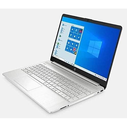 에이치피 2022 HP 15.6 HD Touchscreen Laptop, Intel Core i3-1005G1 Processor, 8GB Memory, 128GB SSD, HDMI, Intel UHD Graphics, WiFi, Bluetooth, Webcam, Windows 10, Silver, w/ IFT Accessories