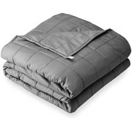 [아마존베스트]Bare Home Weighted Blanket for Kids 7lb (40 x 60) - All-Natural 100% Cotton - Premium Heavy Blanket Nontoxic Glass Beads (Grey, 40x 60)