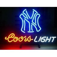 DESUNG Desung 24x20 NY New York-Sports League Yankee Coors Light Neon Sign (Multiple Sizes Available) Man Cave Bar Pub Beer Handmade Neon Light FX91