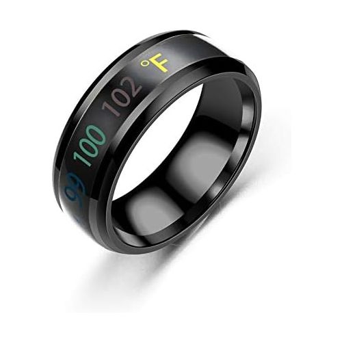  [아마존베스트]USUASI TSSP-177 Smart Ring New Technology Magic Finger for boy&Girl Smart Temperature Lovers Rings, Accessories