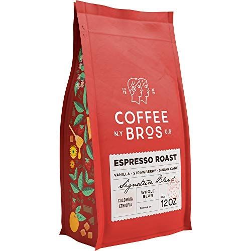 Coffee Bros., Espresso Roast ? Whole Bean ? 100% Arabica ? 1 Bag (12oz) ? Colombia & Ethiopia ? Gourmet & Specialty