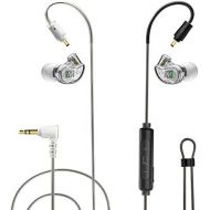 MEE audio M6 PRO Musicians in-Ear Monitors Wired + Wireless Combo Pack: Includes Stereo Audio Cable and Bluetooth Audio Adapter (Clear) (CMB-M6PROBT-CL)