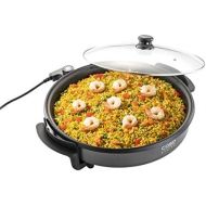 [아마존베스트]CASO Professional party pan  electric multi-pan for pizza, burgers, vegetables and much more, up to approx. 240 °C, warming function