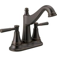 Delta Faucet Mylan Bronze Bathroom Faucet, Centerset Bathroom Faucet, Drain Assembly, Worry-Free Drain Catch, Venetian Bronze 25777LF-RB
