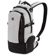 SWISSGEAR Small/Compact Organizer Backpack - Narrow Profile Daypack (Light Grey/Heather)