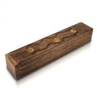 인센스스틱 The Great Indian Bazaar Wooden Incense Stick & Cone Burner Holder Coffin with Storage Compartment Organic Eco Friendly Ash Catcher Agarbatti Holder Rustic Style for Meditation Yoga Aromatherapy Home Fragr