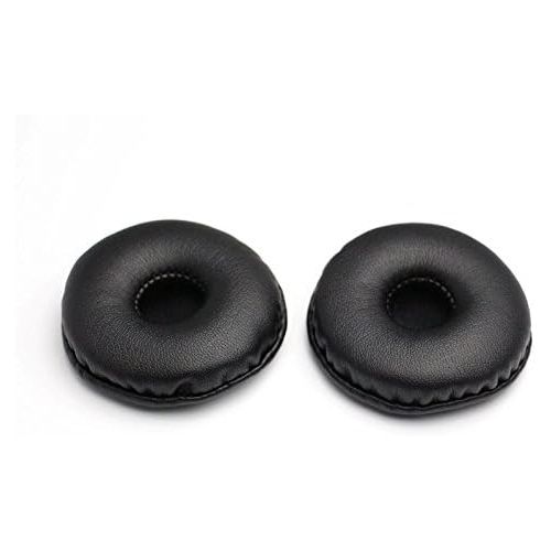  [아마존베스트]LLRY Replacement Ear Pads Leather Ear Pads Replacement Ear Pads Kit Fits Most Headphone Models Universal Diameter 55mm (1 Pair Black)