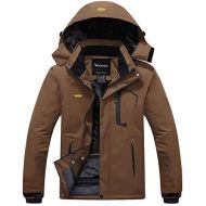 Wantdo Mens Mountain Waterproof Ski Jacket Windproof Rain Jacket Winter Warm Snow Coat