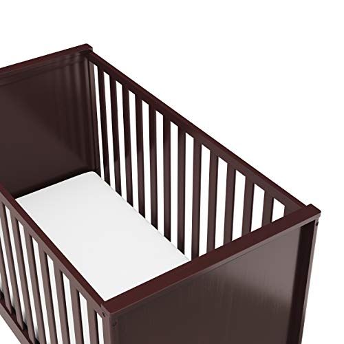 그라코 Graco Melbourne 3-in-1 Convertible Crib - Fits Standard Mattress, Converts to Toddler & Daybed, Non-Toxic Finish, Expert Tested for Safer Sleep, Espresso