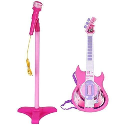  [아마존베스트]LilPals Karaoke Microphone Guitar Musical Prodigy Set - Featuring an Amazing Guitar and Stage Microphone Set with 2 Play Modes. Your Future Rock Star Will be Thrilled to Show Off T