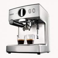 Eummit coffee maker Espresso Machine, Smart coffee Machine, Home Semi-automatic coffee Machine, Milk Foaming Machine 270mm × 250mm × 320mm Silver (Color : Silver)