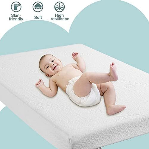  Hygge Hush Pack n Play Mattresses, Pack and Play Mattress Pad, Playard Mattress Memory Foam, Portable Toddlers Mattress Firmness Featuring Soft Removable Washable Outer Cover(38x26