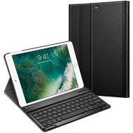 [아마존베스트]Fintie Keyboard Case for iPad 9.7 2018/2017 / iPad Air 2 / iPad Air - Slim Shell Stand Cover w/Magnetically Detachable Wireless Bluetooth Keyboard for iPad 6th / 5th Gen, Black