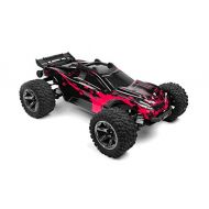 SummitLink Custom Body Muddy Neon Red Over Black Style Compatible for Rustler 4X4 1/10 Scale RC Car or Truck (Truck not Included) R4-BNR-01