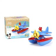 Green Toys Disney Baby Exclusive Mickey Mouse Seaplane, Blue/Red Pretend Play, Motor Skills, Kids Bath Toy Floating Vehicle. No BPA, phthalates, PVC. Dishwasher Safe, Recycled Pl