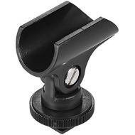 [아마존베스트]Andoer Microphone Clip Clamp Handle Microphone Holder, 19 mm Plastic Microphone Clip with Accessory Shoe & 1/4 Inch Screw Hole for DSLR Camera SM57 / SM58 or Standard Mic