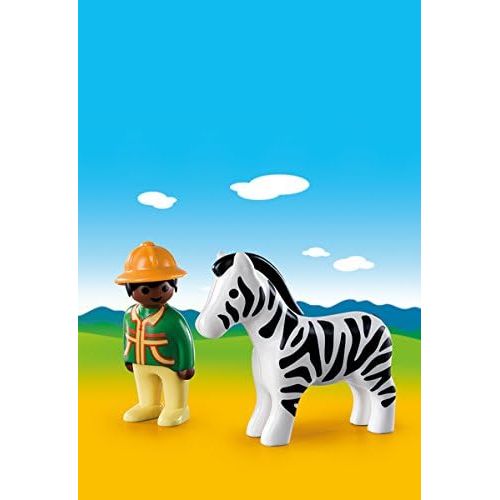 플레이모빌 PLAYMOBIL Ranger with Zebra Building Set