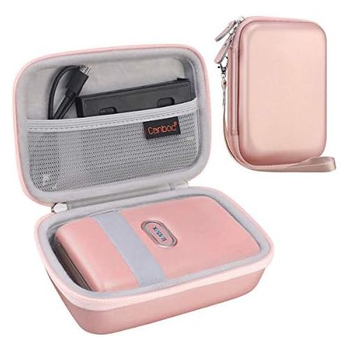  Canboc Hard Carrying Case Replacement for Fujifilm Instax Mini Link Smartphone Printer, INSTAX Share SP-2 Mobile Printer, Mesh Bag fit Fujifilm Instax Mini Instant Film, USB Cable,