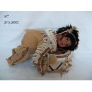 J Misa Jmisa 18 Vinyl Indian Doll on Drum
