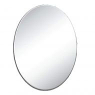 Mirror Oval Bathroom, European Hotel Restaurant Toilet Wall Mounted, Borderless HD Vanity (Size : 4060cm)