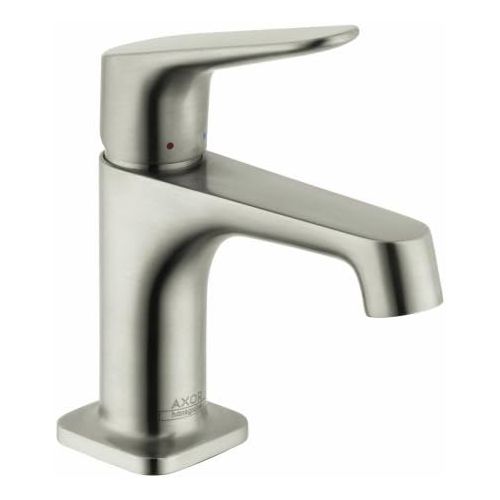  AXOR Citterio M Modern Minimalist Hand Polished 1-Handle 1 6-inch Tall Bathroom Sink Faucet in Brushed Nickel, 34016821