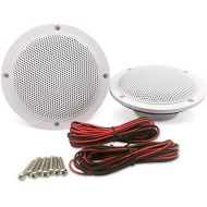 [아마존베스트]-Service-Informationen Herdio 2-way premium 4-inch round speaker (white, paintable radiator grill) + (perfect for damp and damp placement - bathroom, kitchen, porch indoors)