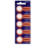 Sony CR1616 3 Volt Lithium Coin Battery On Tear Strip (Pack of 5)