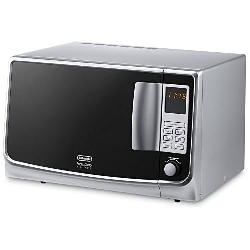 드롱기 DeLonghi MW 30F Microwave/2750 Watt/30 Litre Cooking Space/8 Functions Grill, Convector, Defrosting, Pizza, Breakfast Function/Silver