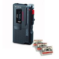 Sony M-450 MicroCassette Recorder Refurbished with 3 New Microcassette Tapes