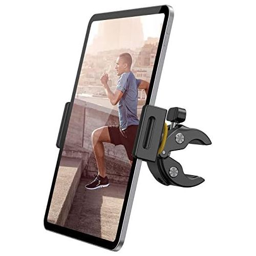  [아마존베스트]Lamicall Treadmill Tablet Holder, Exercise Bike Tablet Holder, Spinning Indoor Treadmill Bicycle Holder Handlebar for 2020 iPad Pro 9.7, 10.5, 12.9, Air Mini 2 3 4, and Tablet with