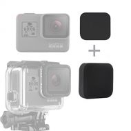 SOONSUN Silicone Lens Cap Cover Kit for GoPro Hero 5 6 7 Black Hero(2018) Camera and Housing Case ( Included 2 x Lens Caps for Hero5 6 7 Black Camera and Housing )
