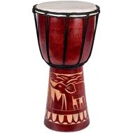 [아마존베스트]Ciffre 60cm, 50cm, 70cm Djembe drum, bongo, elephant, good sound drum, black A2