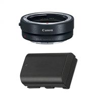 Canon Mount Adapter EF-EOS R with Replacement LP-E6N Lithium-ion Battery Pack for Canon EOS R Mirrorless DSLR Camera