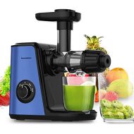 [아마존베스트]Masticating Juicer Machines, Bonsenkitchen Cold Press Juicer for Fruit & Vegetable, Easy to Clean, BPA Free, Quiet Motor & Reverse Function, High Nutrition Reserve, Juice Extractor